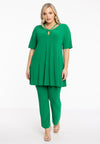 Tunic wide bottom strings DOLCE - green 