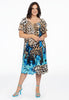 Dress frilled sleeve BLUE FIRE - light brown - #2