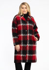 coat big CHECK - red 