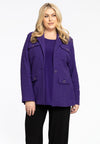 Blazer Pockets BOUCLE - purple