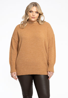 Pullover Cocoon - mid brown - #1