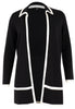 Cardigan Black/White - black  - #4