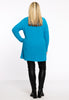 Pullover met col Teddy - turquoise - #3