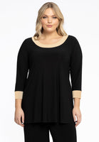 Tunic Flare Contrast Lines DOLCE - black - #1