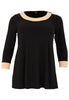 Tunic Flare Contrast Lines DOLCE - black - #4