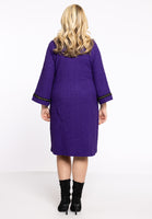 Dress Frontpocket BOUCLE - purple - #3