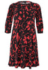 Dress wide A-line SIENNA - black - #4