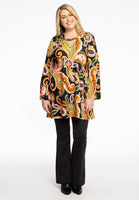 Tunic wide bottom chain PAISLEY - black  - #2