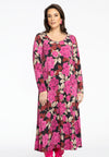 Kleid a-linie long rose - rosa