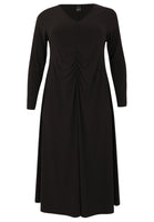 Dress long gather DOLCE - black  - #4