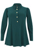 Blouse flare puff sleeve DOLCE - dark green - #4