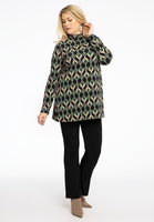 Tunic flare high collar JADE - black  - #2