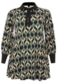 Tunic wide bottom JADE - black - #4