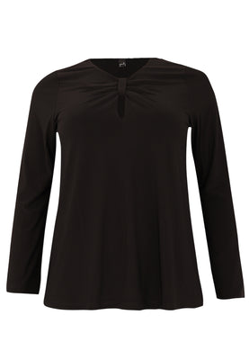 Tunic V-neck opening DOLCE - black  - #4