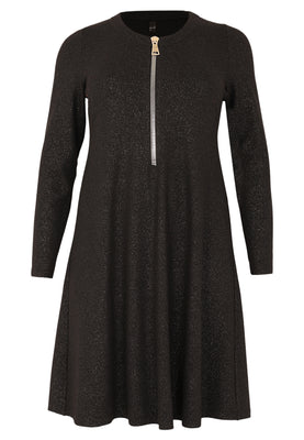 Dress zipper SPARKLE - black  - #4