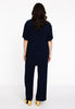 Tunic straight PLISSE - blue - #3