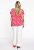 Shirt V-neck PENELOPE - red  - #3