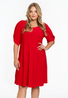 Dress puff sleeve DOLCE - red - #1