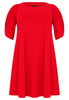 Dress puff sleeve DOLCE - red  - #4