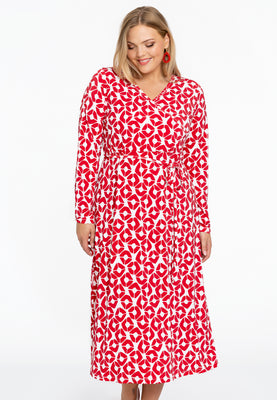 Dress wrap PENELOPE - red  - #1