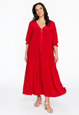 Dress swing smock sleeve DOLCE - red  - #2