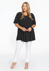 Tunic swing DOTS - black 