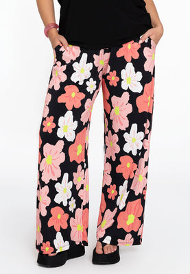 Trousers loose fit HIBISCUS - black  - #1