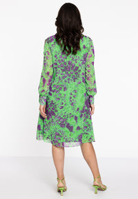 Dress A-line FIERCE - green - #3