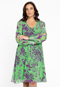 Dress A-line FIERCE - green - #1