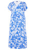 Dress long crossed MAJOLICA - light blue - #4