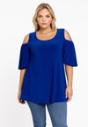 Tunika flare mit ausschnitte dolce - Indigo