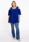Tunika flare mit ausschnitte dolce - Indigo