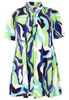 Tunic pleated LUMI - light green