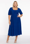 Kleid mit gesmokter taille dolce - Indigo