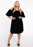 Dress cut out shoulder DOLCE - black - #5