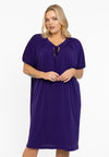 Kleid mit kordel dolce - Violett