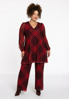 Tunic wide bottom CHECK - red 