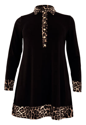 Tunic leo collar - black  - #4