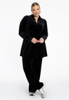 Trousers long VELOURS - black