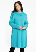 Long sweater - turquoise - #1