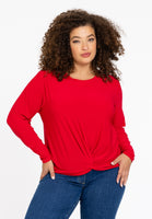 Tunic knotted bottom DOLCE - red  - #1