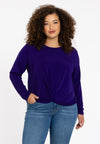 Tunic knotted bottom DOLCE - purple 