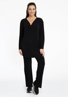 Tunic straight PLISSE - black - #2