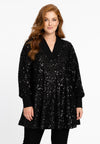 Tunic wide bottom paillet - Schwarz