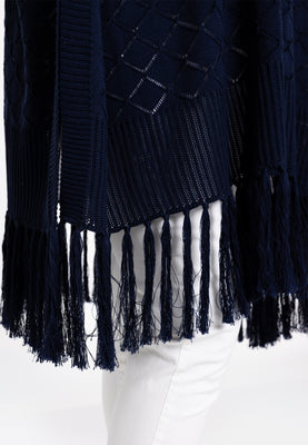 Poncho KNIT - blue - #3