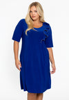 Kleid a-linie zipflower dolce - Indigo