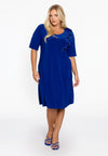 Kleid a-linie zipflower dolce - Indigo