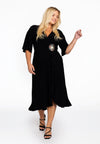 Kleid mit rüschen dolce - Schwarz