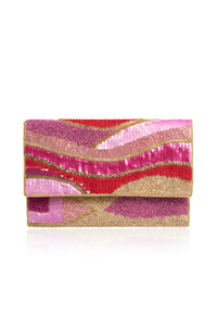 Clutch mit Rosa und Gold - #2