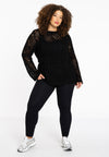 Top crochet LOUNGE - black 